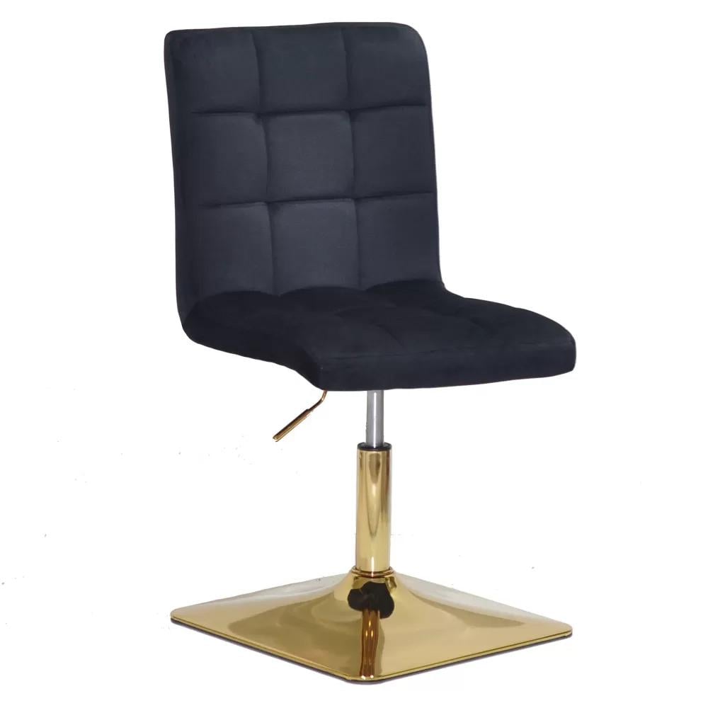 Стілець Tower Square Lift Gold оксамит Чорний (900539)
