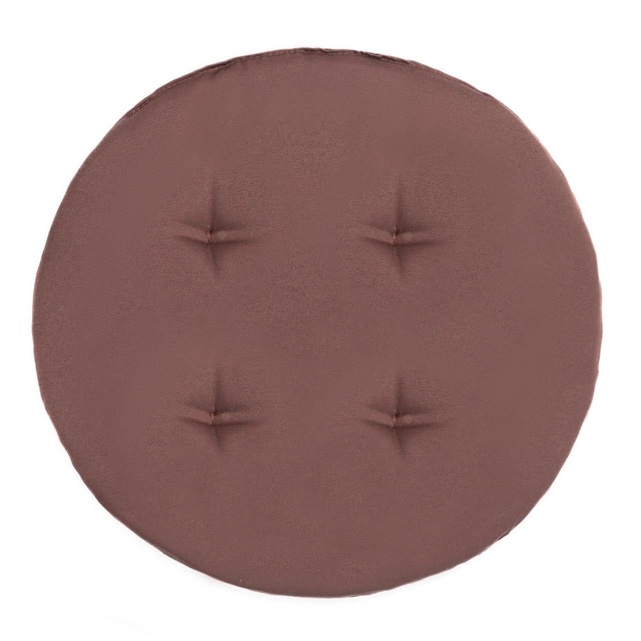Подушка для стула/кресла/табурета Ø 40х2 см Коричневый (1662381490)