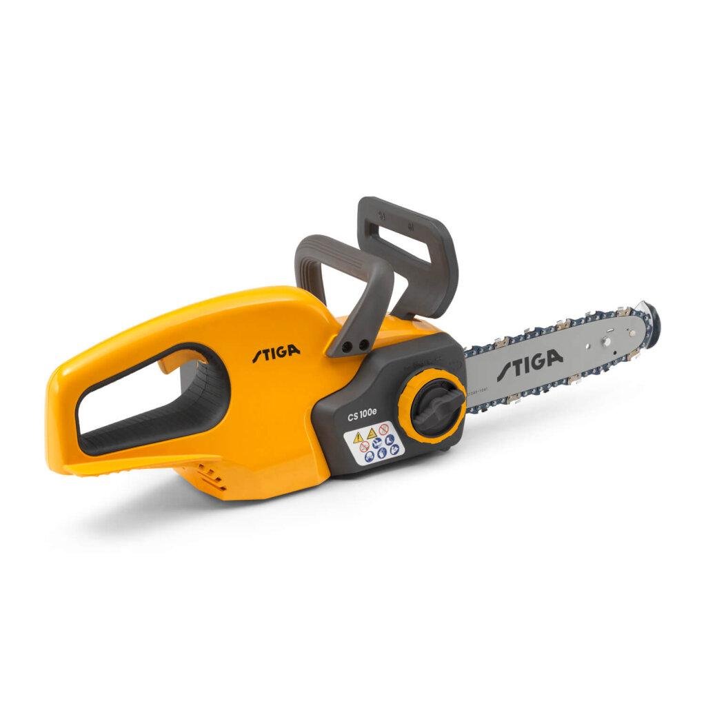 Электропила аккумуляторная Stiga CS100eKit Li-Ion 20В 25,4 см цепь 3/8 бесщеточная (a04fafca)