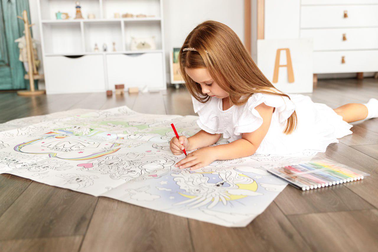 Розмальовка дитяча Мій маленький поні 150х100 см (РК003) - фото 4