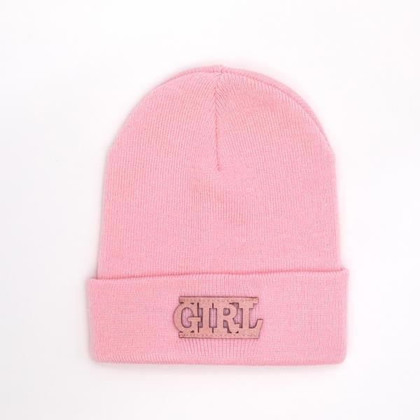 Шапка детская для девочек Алиса DV301 без подкладки 44-48 см Розовый