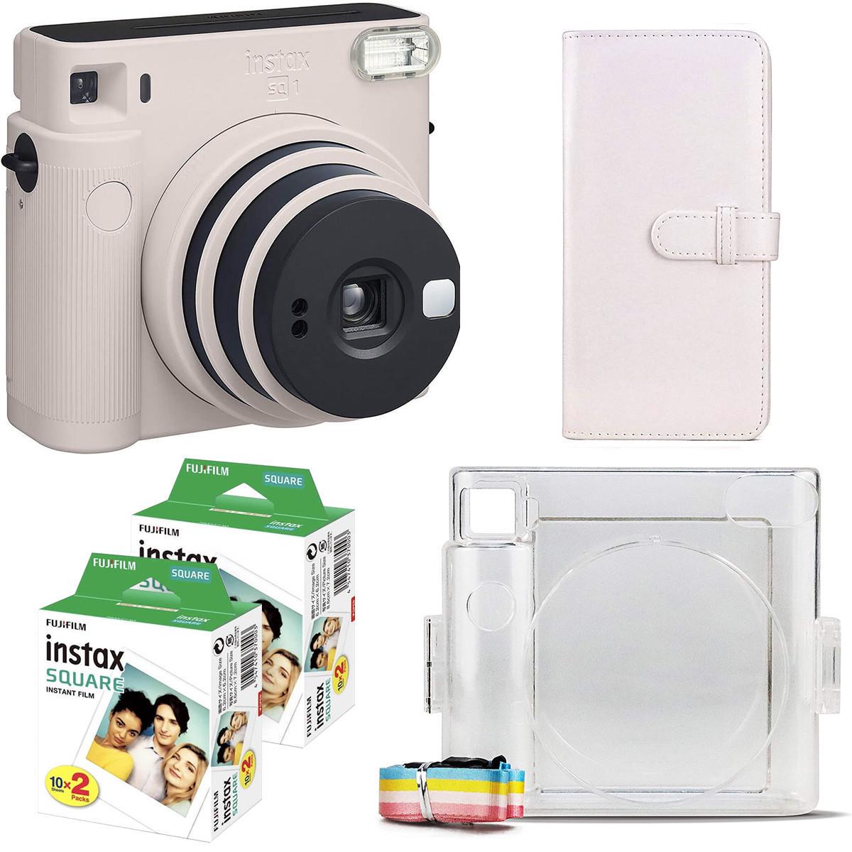 Подарунковий набір фотоапарат Fujifilm Instax Square SQ1 фотопапір 40 шт./чохол/фотоальбом на 80 фото Білий (2516978296) - фото 1 Подарунковий набір фотоапарат Fujifilm Instax Square SQ1 фотопапір 40 шт./чохол/фотоальбом на 80 фото Білий (2516978296) - фото 1