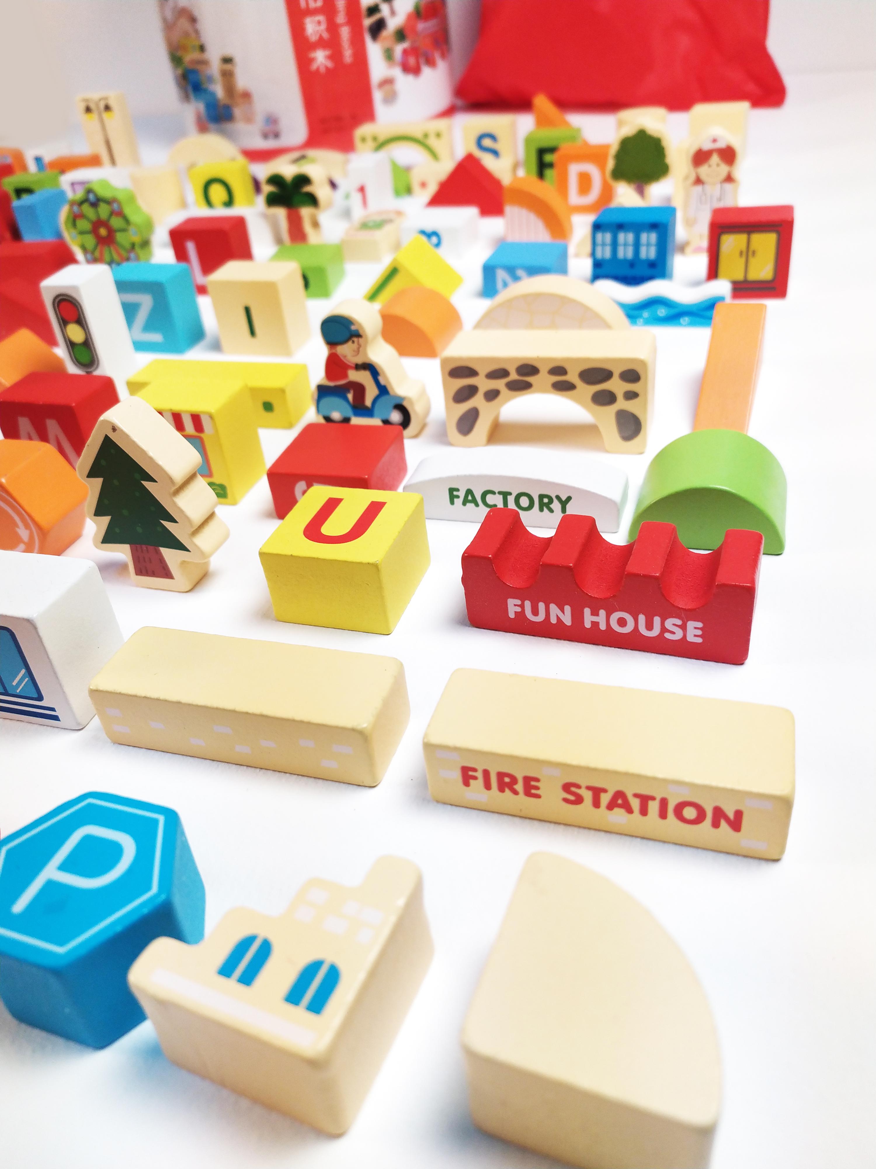 Деревянная развивающая игрушка город 120 пр. - фото 7