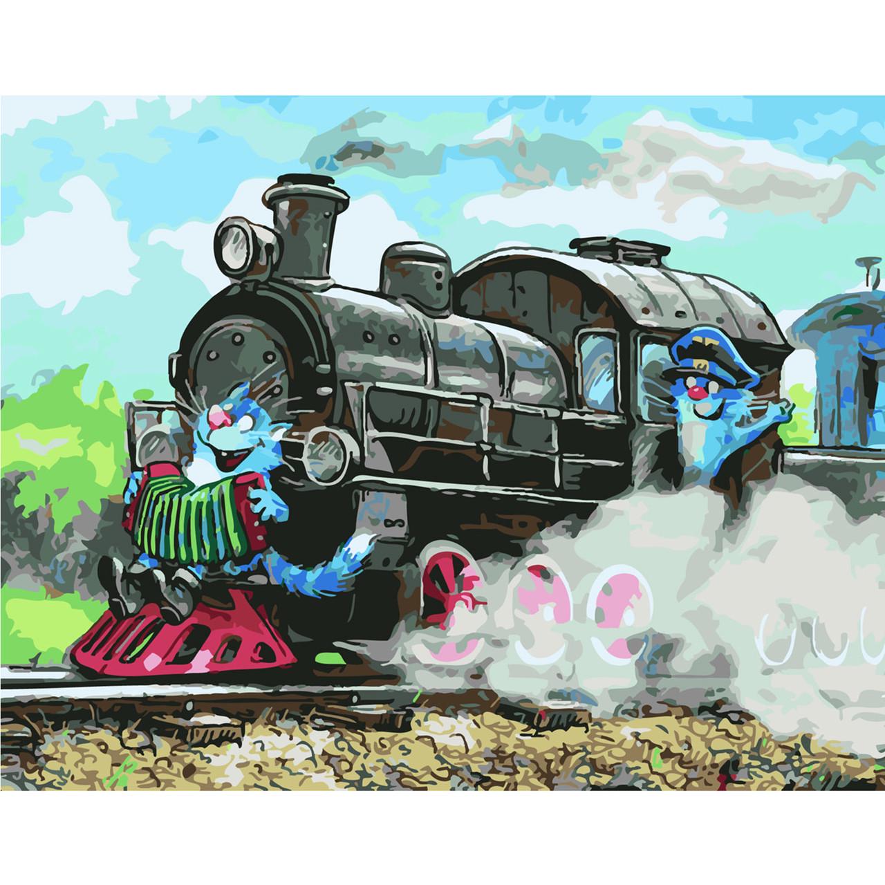 Картина по номерам Strateg Премиум На встречу приключениям с лаком 40х50 см (SY6354)