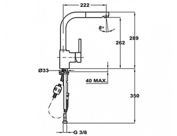 Змішувач кухонний Teka ARK 938 ALAIOR-XL HP 239381210 (29561) - фото 2