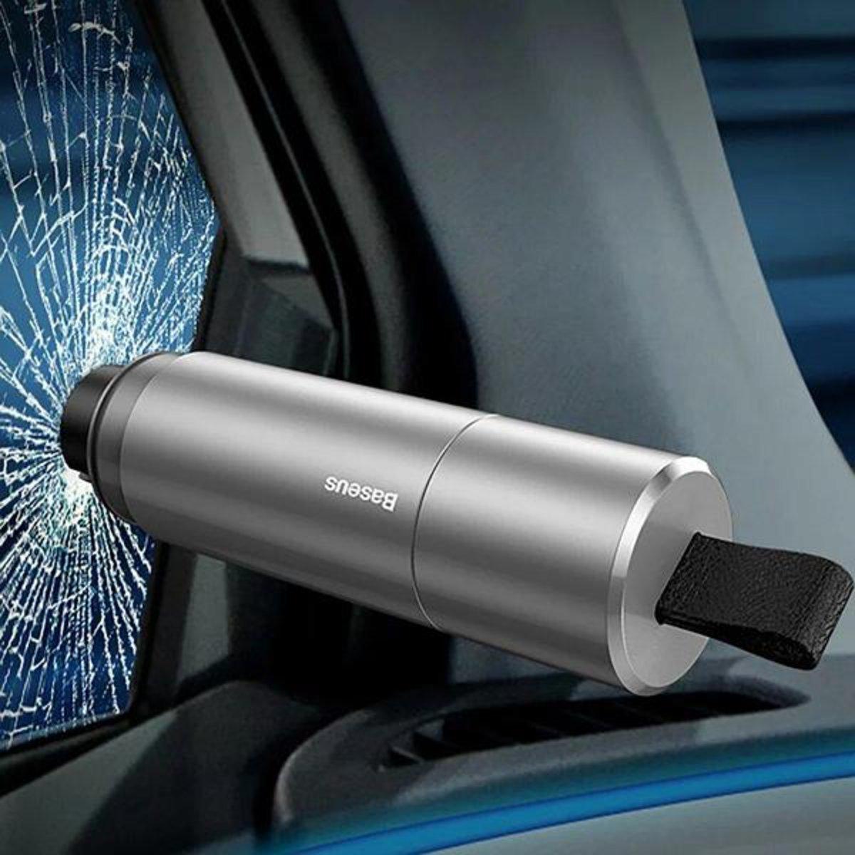 Молоток автомобільний Baseus Sharp Tool Safety Hammer метал Silver (CRSFH-0S) - фото 3 Молоток автомобільний Baseus Sharp Tool Safety Hammer метал Silver (CRSFH-0S) - фото 3