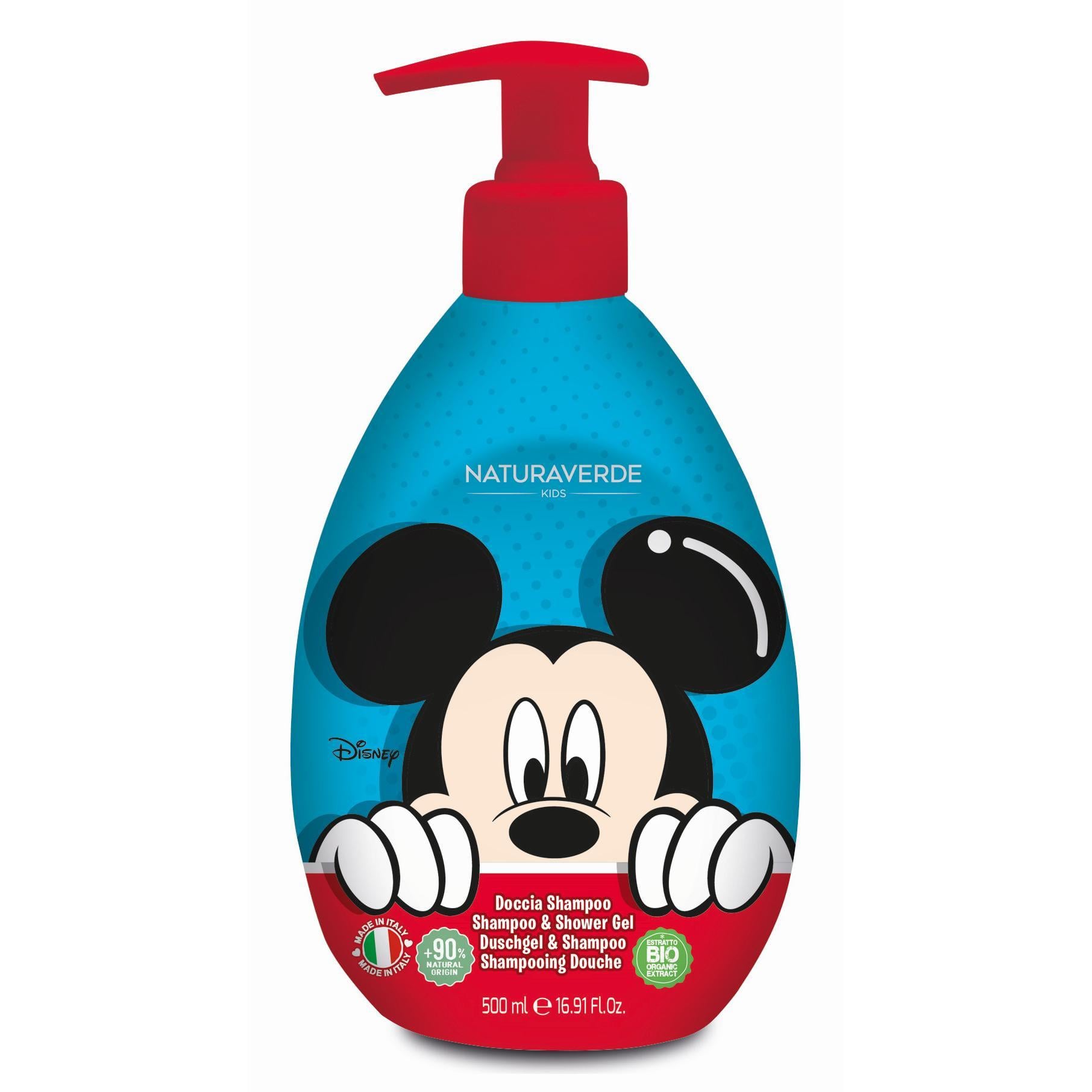 Шампунь та гель для душу для дітей Naturaverde Disney Classic Mickey 500 мл (14608)