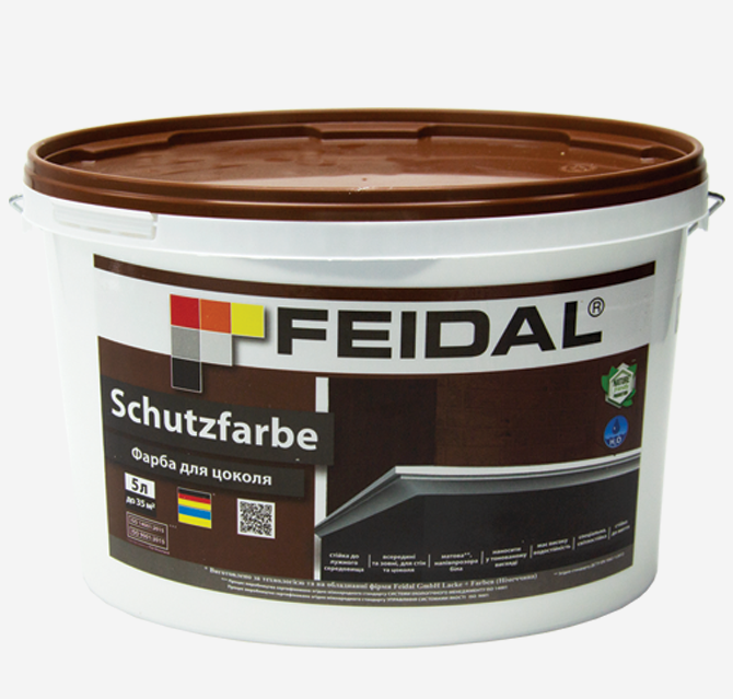 Фарба для цоколя Feidal Schutzfarbe 5 л