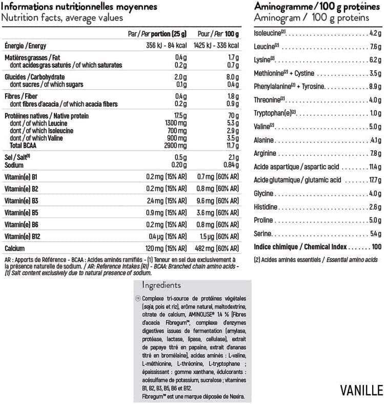 Протеин STC NUTRITION VEGETAL PROTEIN 750 g /30 servings/ Vanilla - фото 2