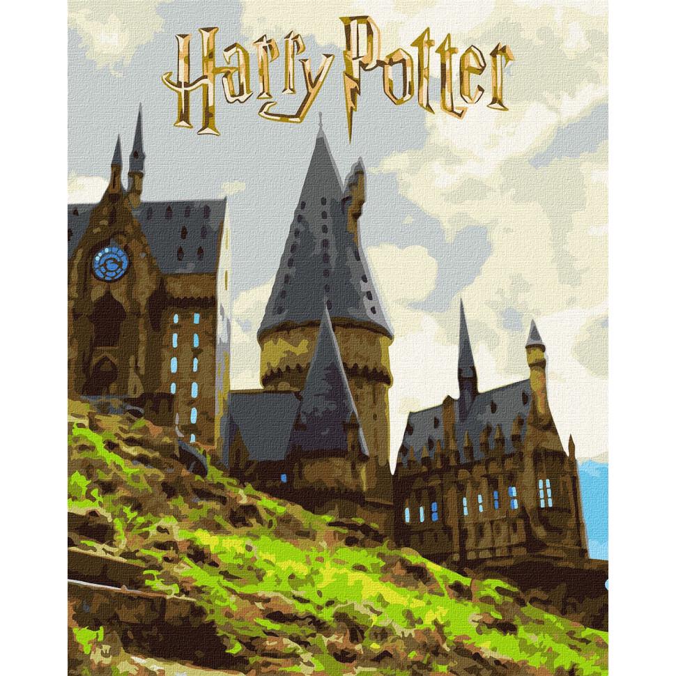 Картина по номерам Ideyka Harry Potter: Пейзаж Хогвартса 40x50 см Разноцветный (PM-194-K-1865)