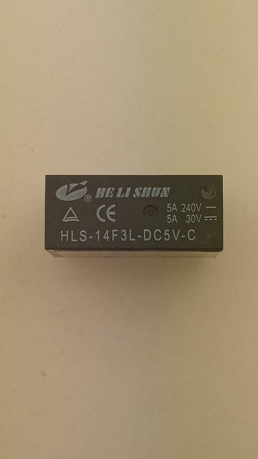 Реле HLS-14F3 DC5V-5A-2C 29x12,6x20.6 (27816)
