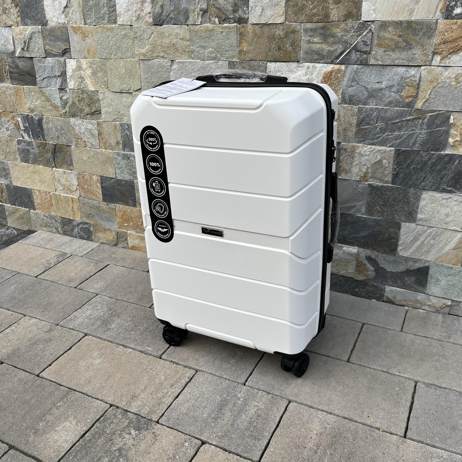 Чемодан дорожный из полипропилена Wings PP05 M Белый (22630173) - фото 4 Чемодан дорожный из полипропилена Wings PP05 M Белый (22630173) - фото 4