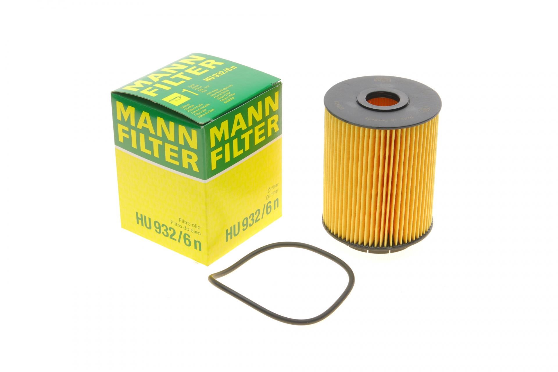 Фильтр масляный Mann-Filter для Audi A6/A8/VW Passat/T4/T5 2,8-4,2 VR6 03-09 (HU 932/6 N)