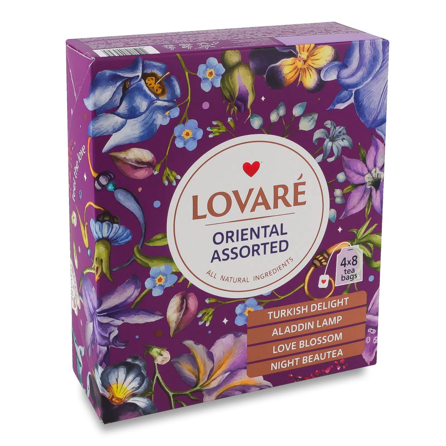 Набір чайне асорті Lovare ORIENTAL ASSORTED 32 пакетики 7 шт. (59239)