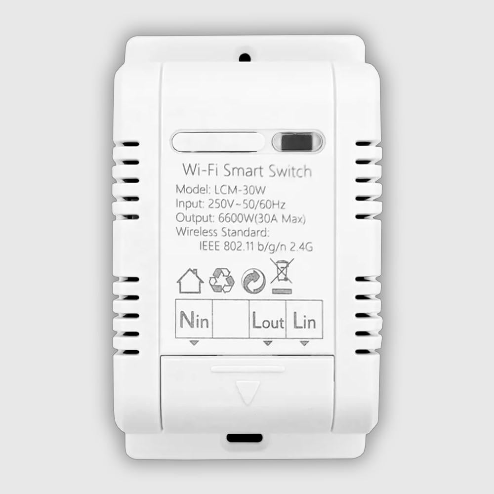 Реле с энергомониторингом 30А Wi-Fi Tuya Smart (WH00551)