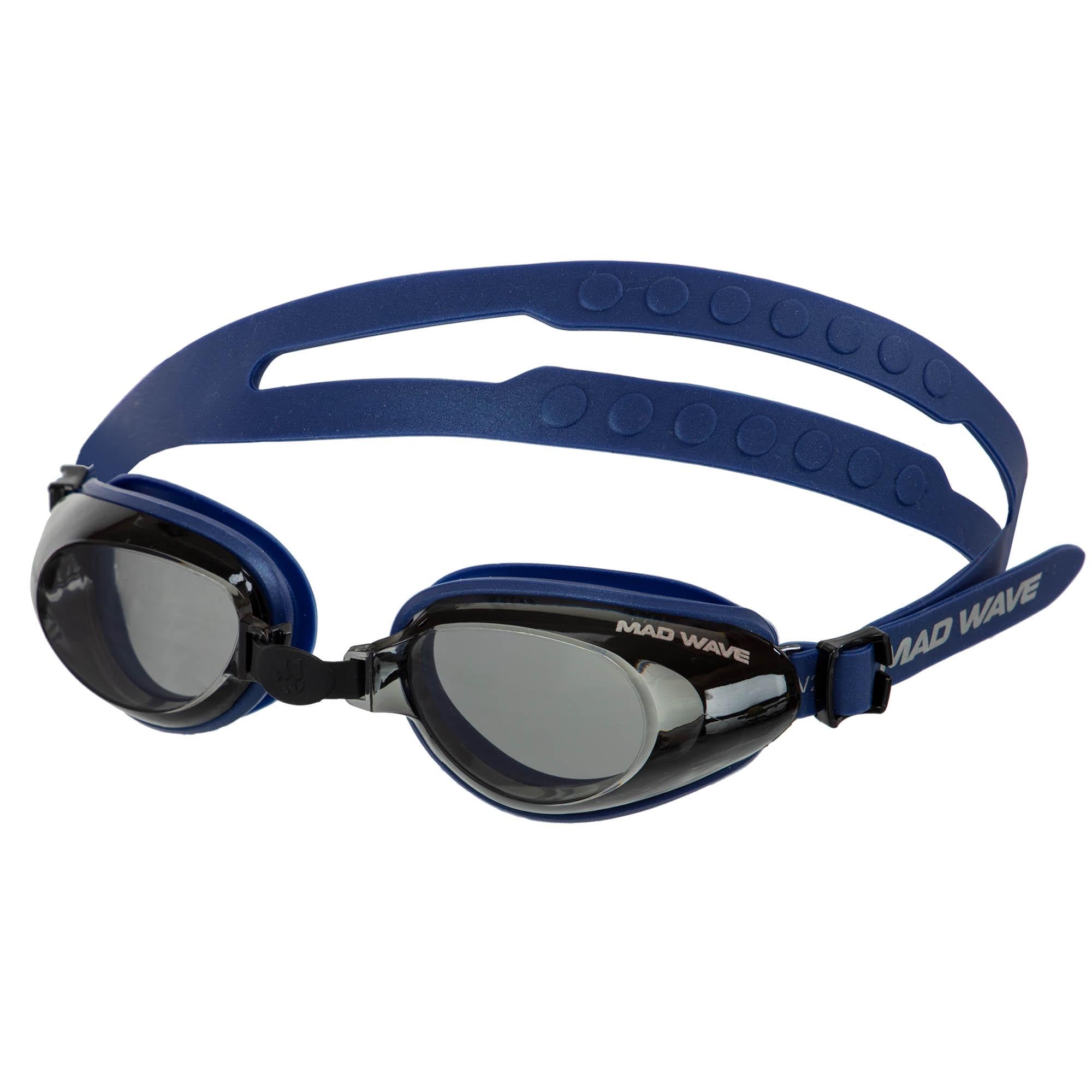 Очки для плавания взрослые Mad Wave RAPTOR M0427100 Синий (AM0009052)