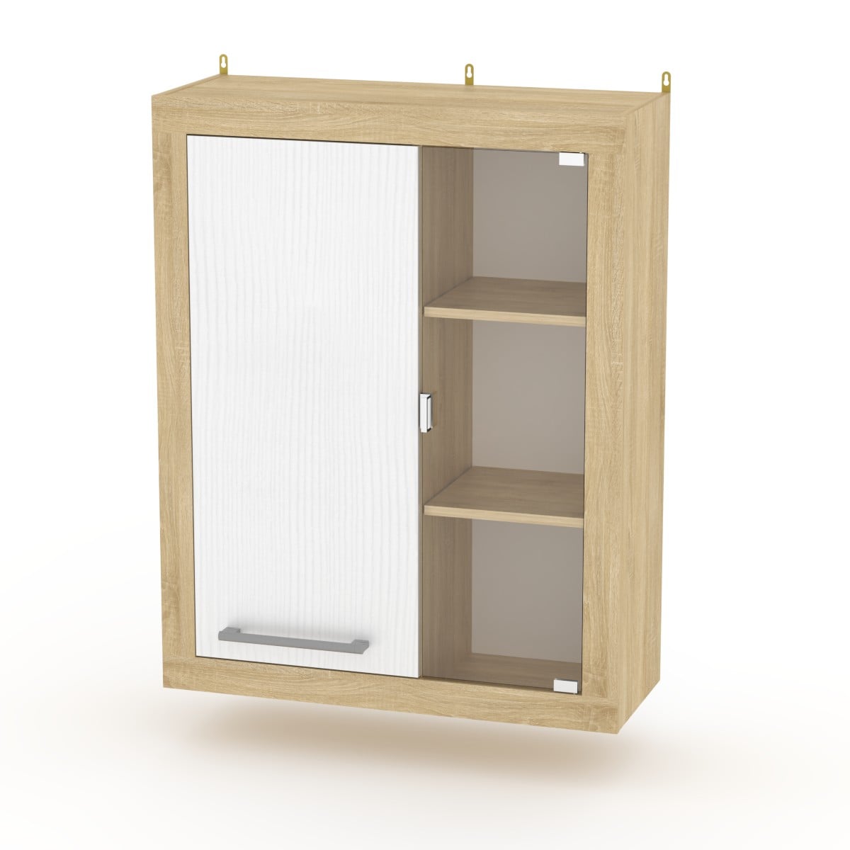 Тумба Компанит Навесная-1 МГ-1 Сонома/Нимфея альба (14203)