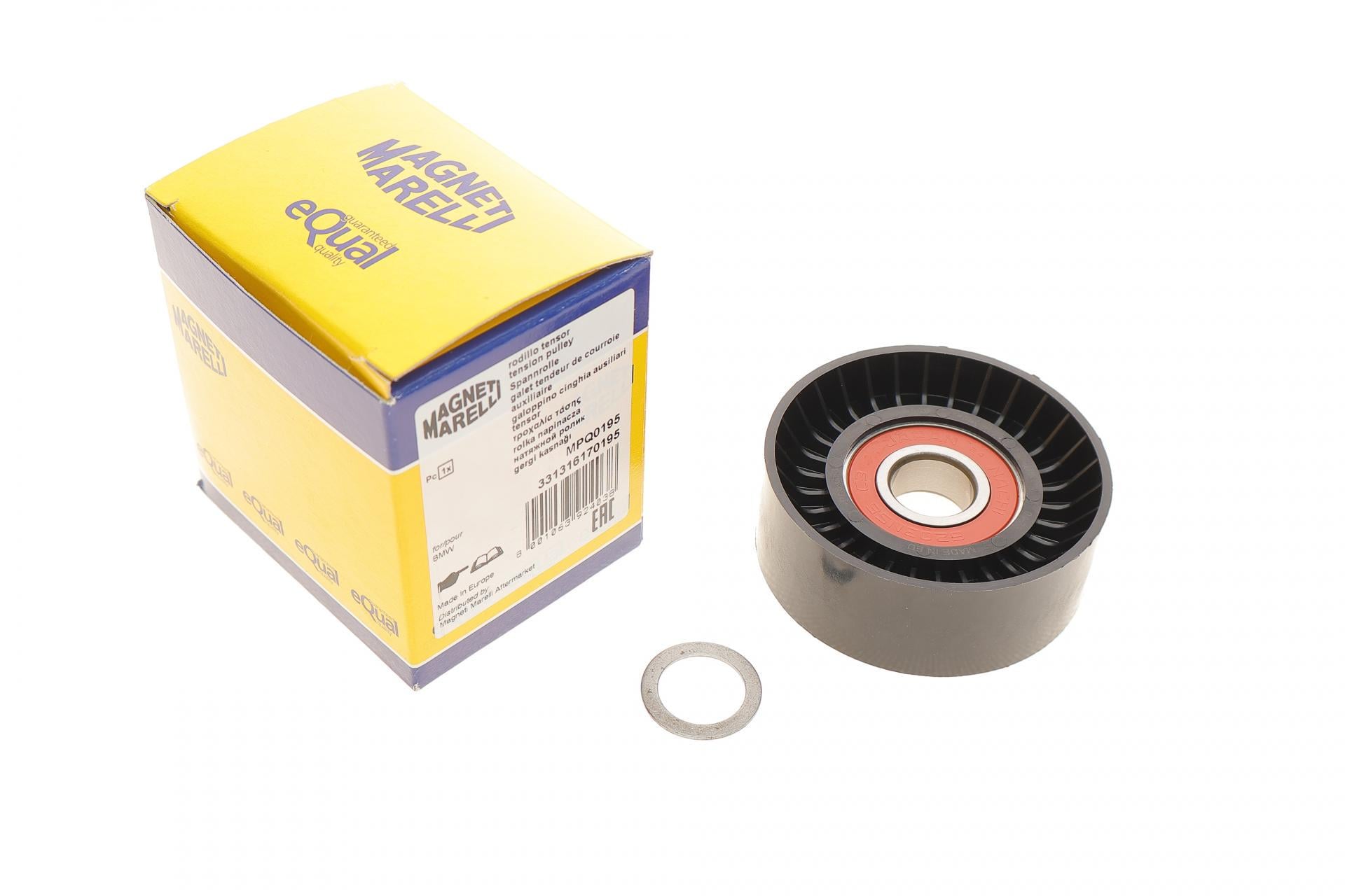 Ролик генератора MAGNETI MARELLI 331316170195 BMW 5 E39 95-03 натяжной M43/M52/M54