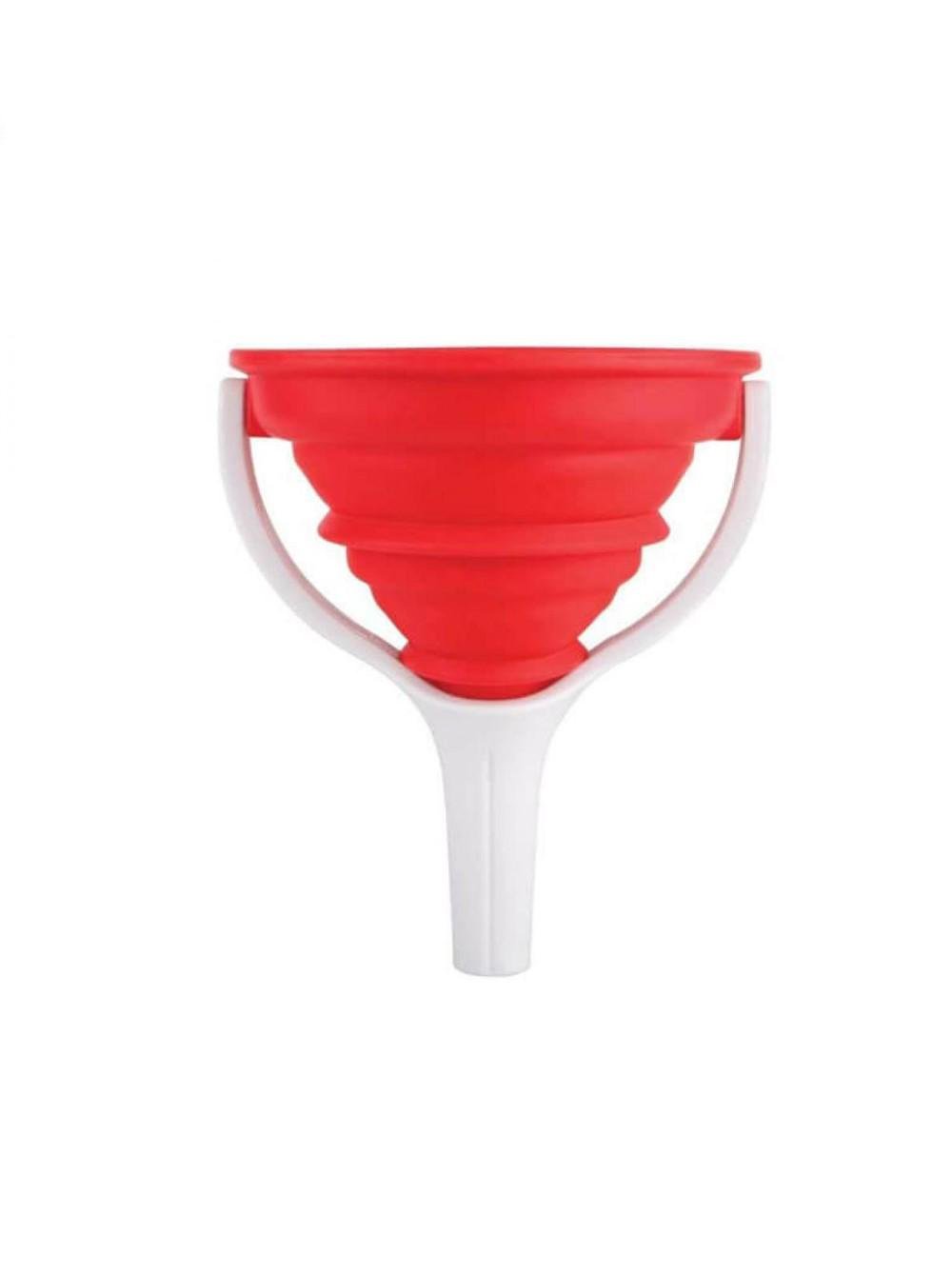 Лейка складная Dexas Collapsible POP Funnel силиконовая 6,5 см Красный (GCF2-1795)