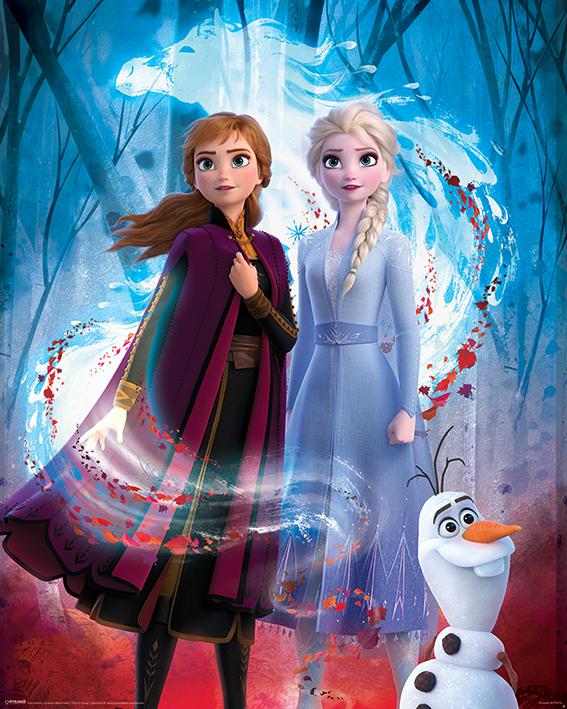 Постер плакат Холодное Сердце 2 Управляемый Дух/Frozen 2 Guided Spirit 40x50 см
