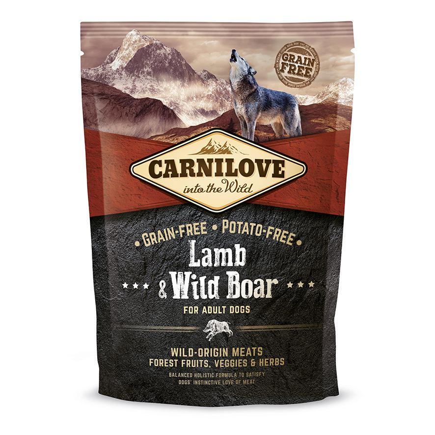 Корм сухой для взрослых собак Carnilove Lamb and Wild Boar 1,5 кг (8595602508983)