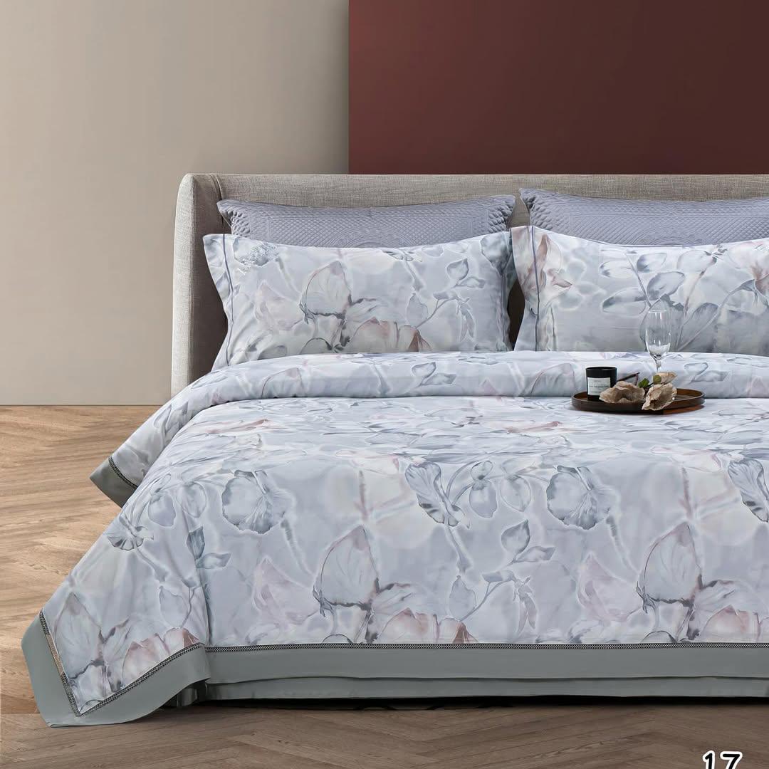 Комплект постельного белья с одеялом сатин евро (70136)