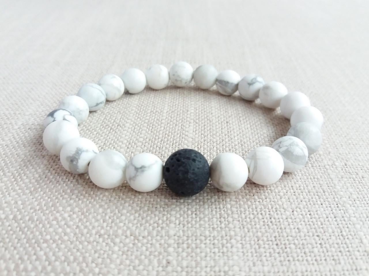 Браслет Говлит/Лава d 8 мм (1112121163)