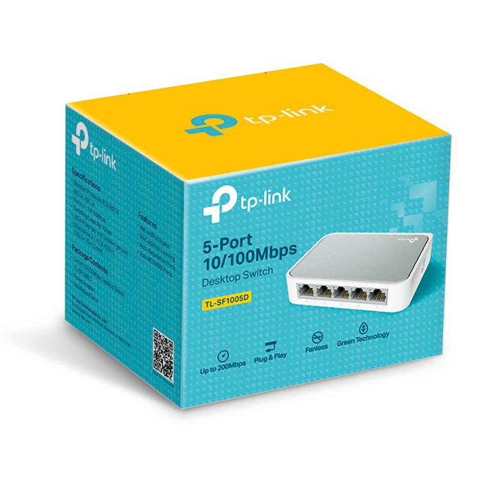 Комутатор Desktop Switch TP-Link TL-SF1005D 5 портів 10/100 Мбіт/с Fast Ethernet White (150112) - фото 9
