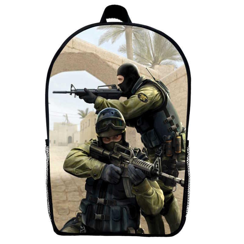 Школьный рюкзак Контр Забастовка 2 Counter Strike 2-02 39х27х14 см 14 л Черный (2364861578)