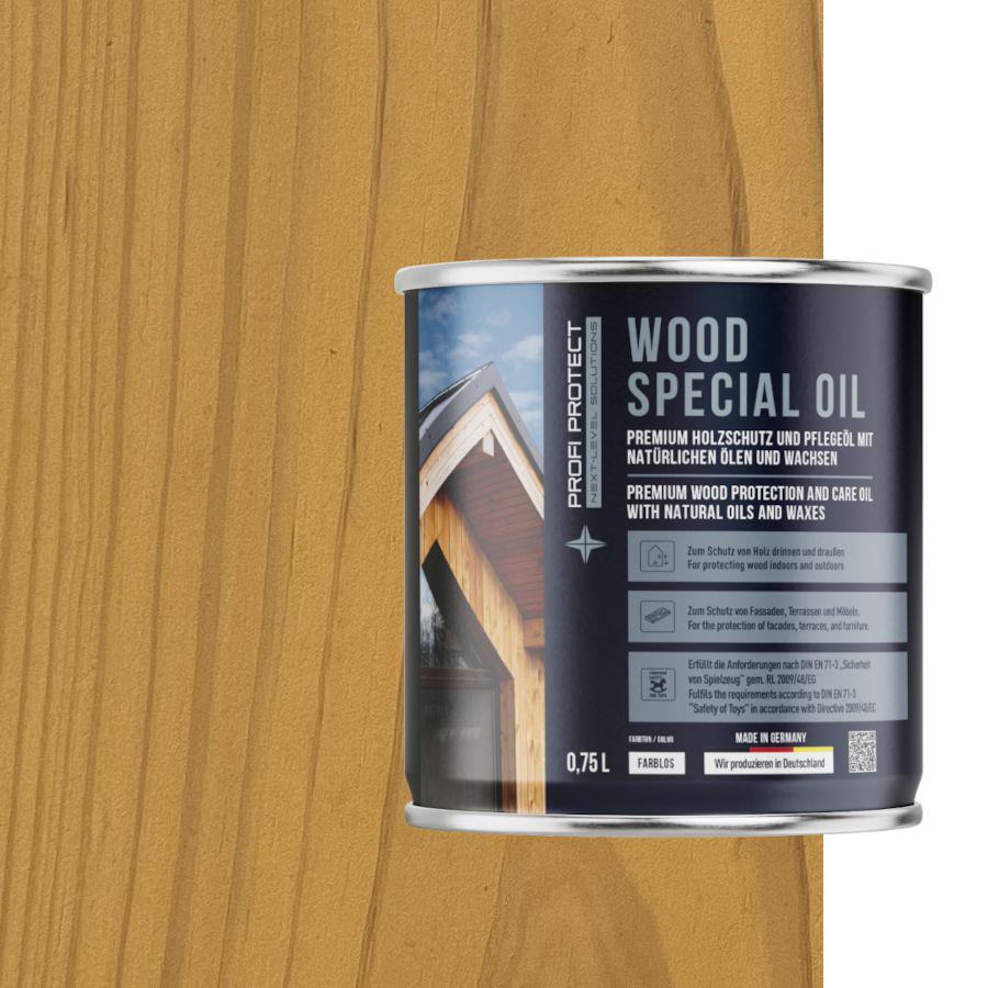 Лазурь на основе пчелиного воска и льняного масла ProfiProtect Wood Special Oil 0,75 л Harris/Cream (20756276)