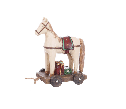 Подвеска новогодняя декоративная BonaDi Ретро Лошадка 11 см (894-008)