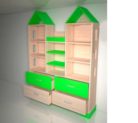 Детский Шкаф-замок Design Service Максы DS-05 Дуб Молочный/Лайм