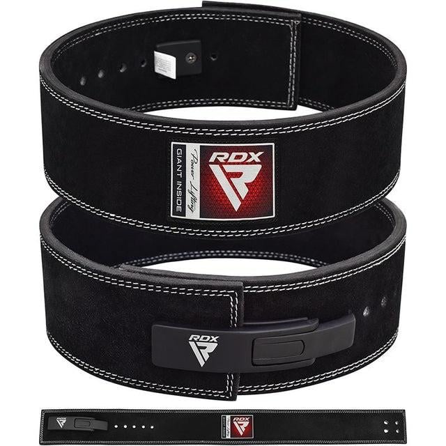 Пояс для тяжелой атлетики RDX 4 Pro Liver Buckle кожаный M Black Plus