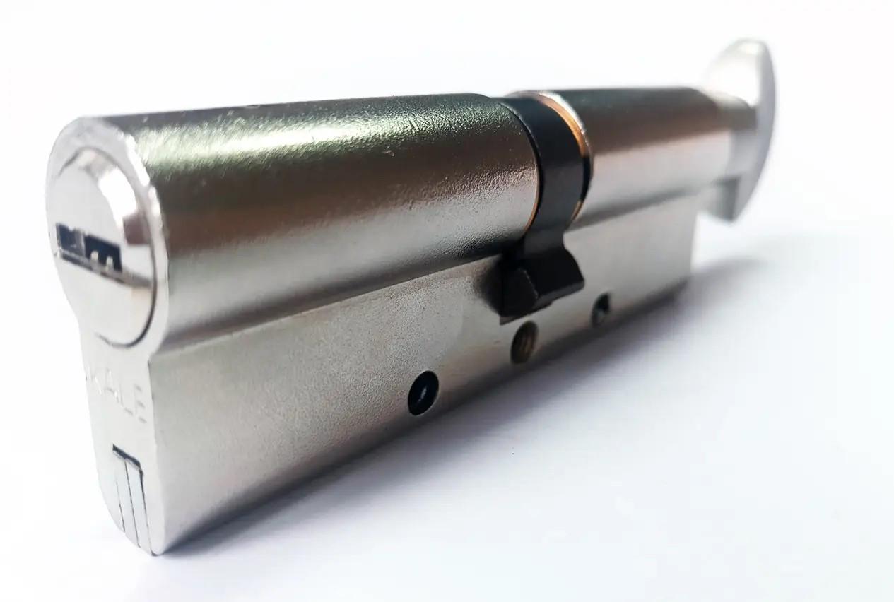 Цилиндр Kale 164 DBNEM 100 мм 5 ключей з вертушкой Никель