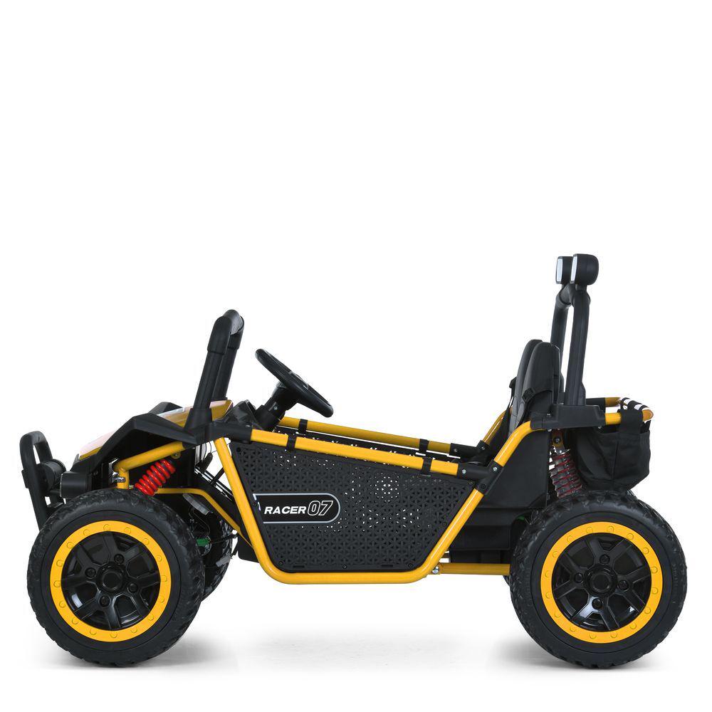 Детский электромобиль двухместный Bambi Jeep M 6207EBLR 4W Желтый - фото 3 Детский электромобиль двухместный Bambi Jeep M 6207EBLR 4W Желтый - фото 3