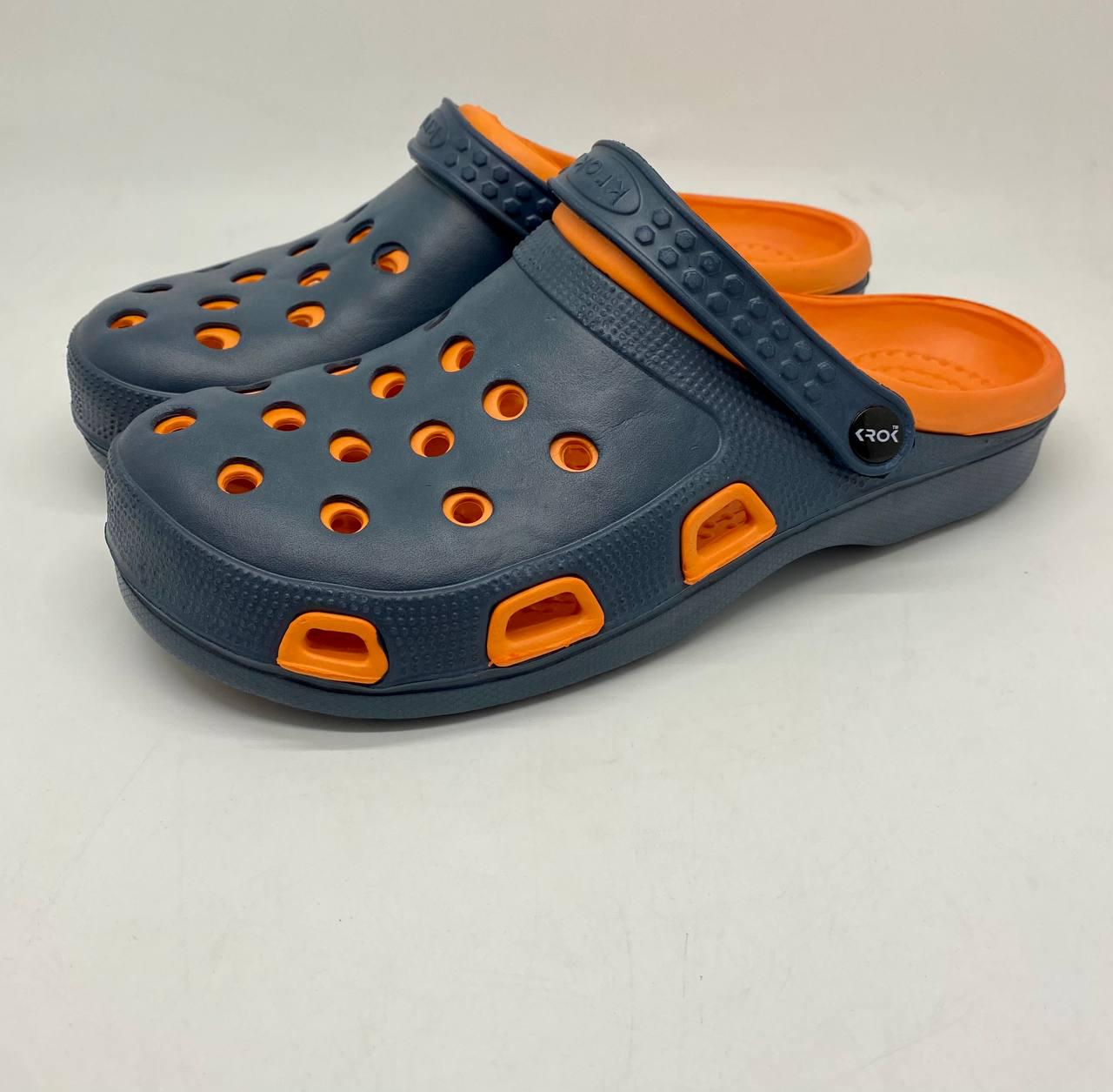 Кроксы мужские Сине-оранжевый (10856496)