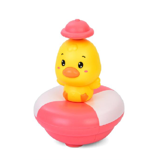 Игрушка для купания Утенок на воде с сменными насадками Розовый (2712)