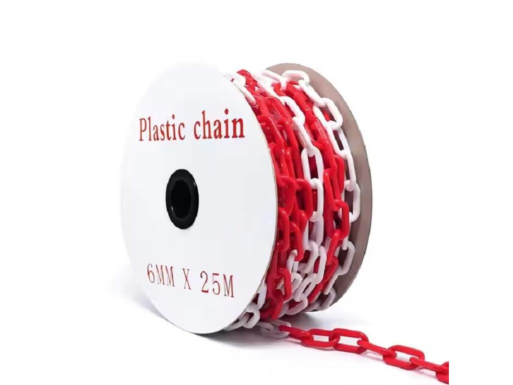 Цепь пластмассовая ограничительная 6 мм 25 м (P-1785)