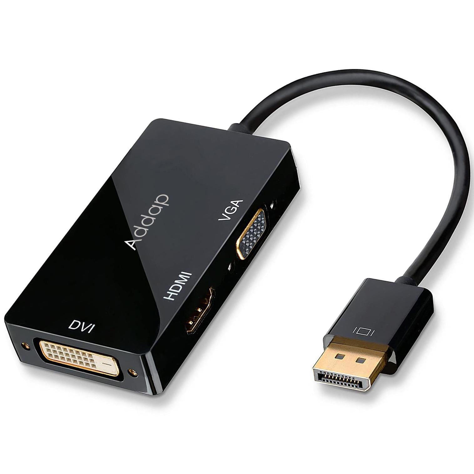 Конвертер видео Addap DP2VGA-01 с DisplayPort на HDMI/VGA/DVI порты