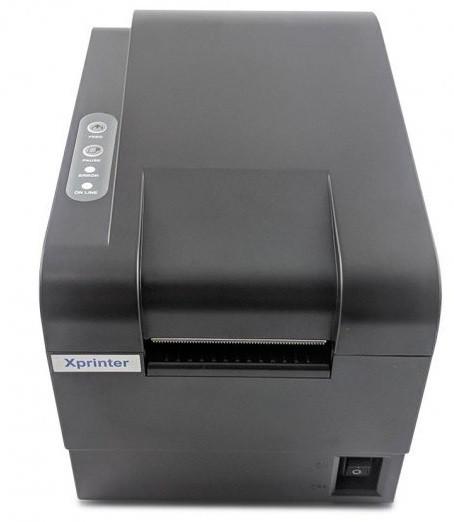 Термопринтер етикеток і чеків Xprinter XP-235B 60 мм Чорний (018143) - фото 2