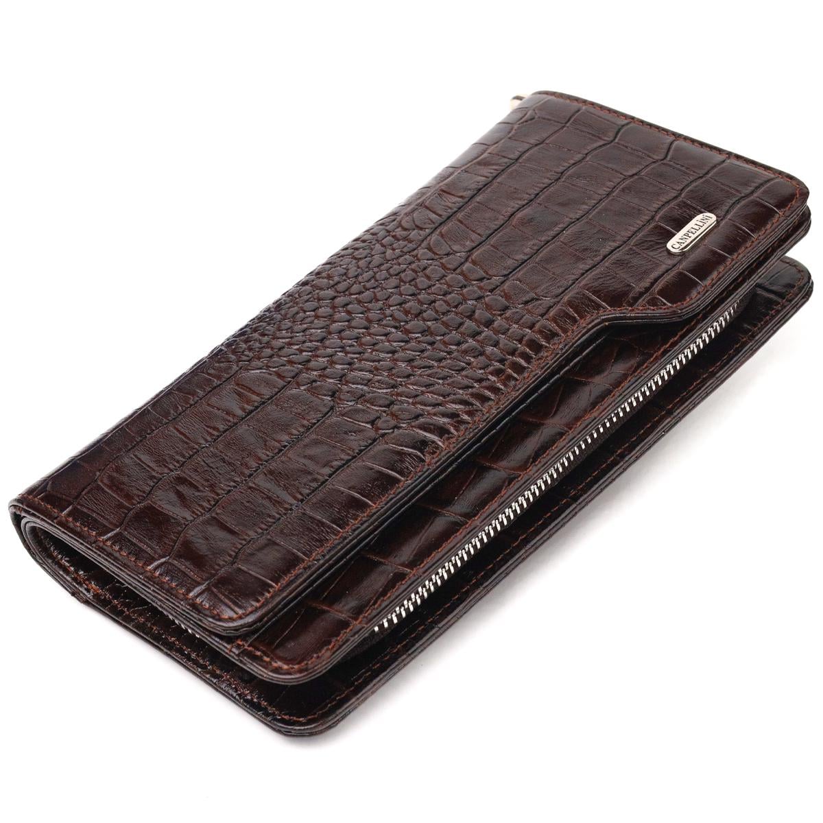 Портмоне кожаное женское Canpellini Wallet 21536 Коричневый (55317)