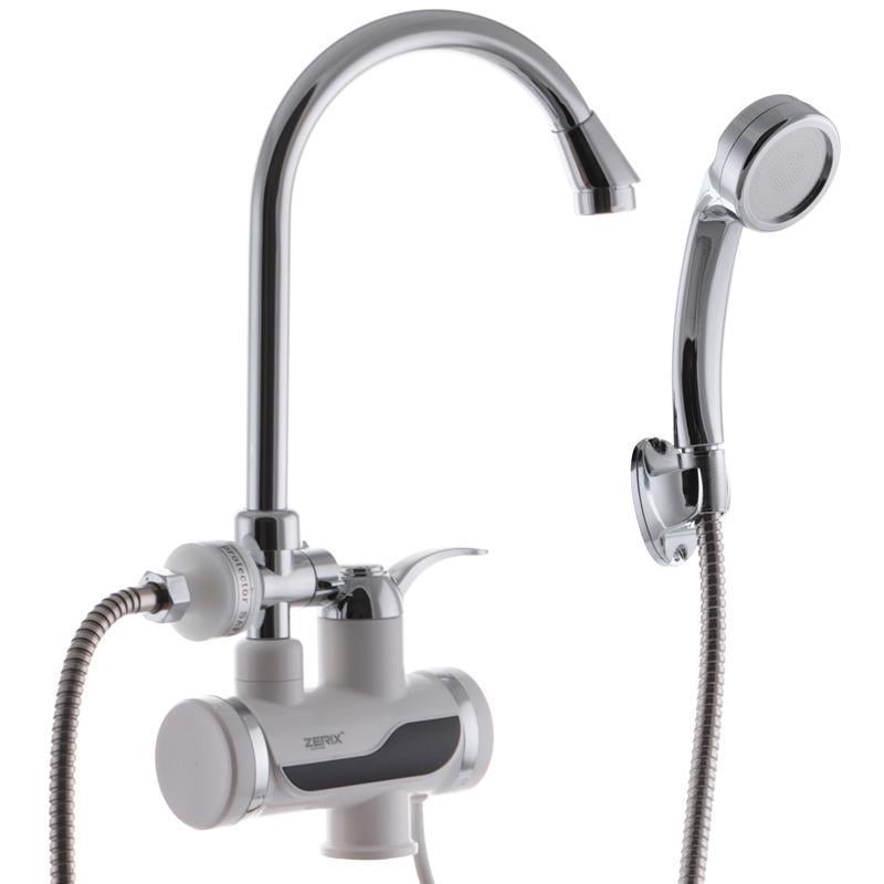 Проточный водонагреватель Zerix ELW08-E с индикатором температуры (ZX0454) - фото 2 Проточный водонагреватель Zerix ELW08-E с индикатором температуры (ZX0454) - фото 2