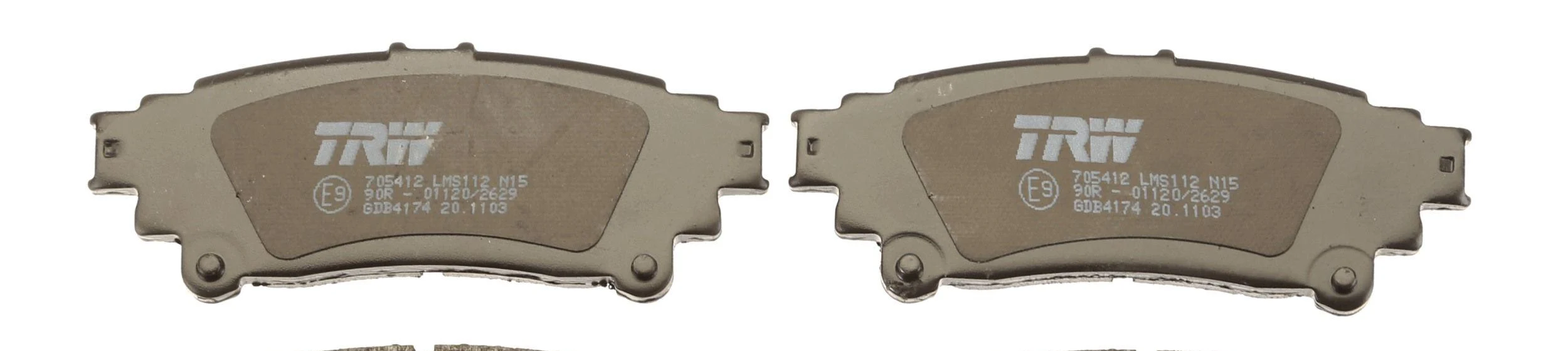 Комплект тормозных накладок для дисковых тормозов TRWGDB4174 (GDB4174)