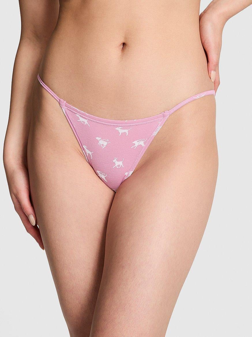 Трусики женские Victoria's Secret PINK Cotton String Bikini XL Розовый (329425480966)
