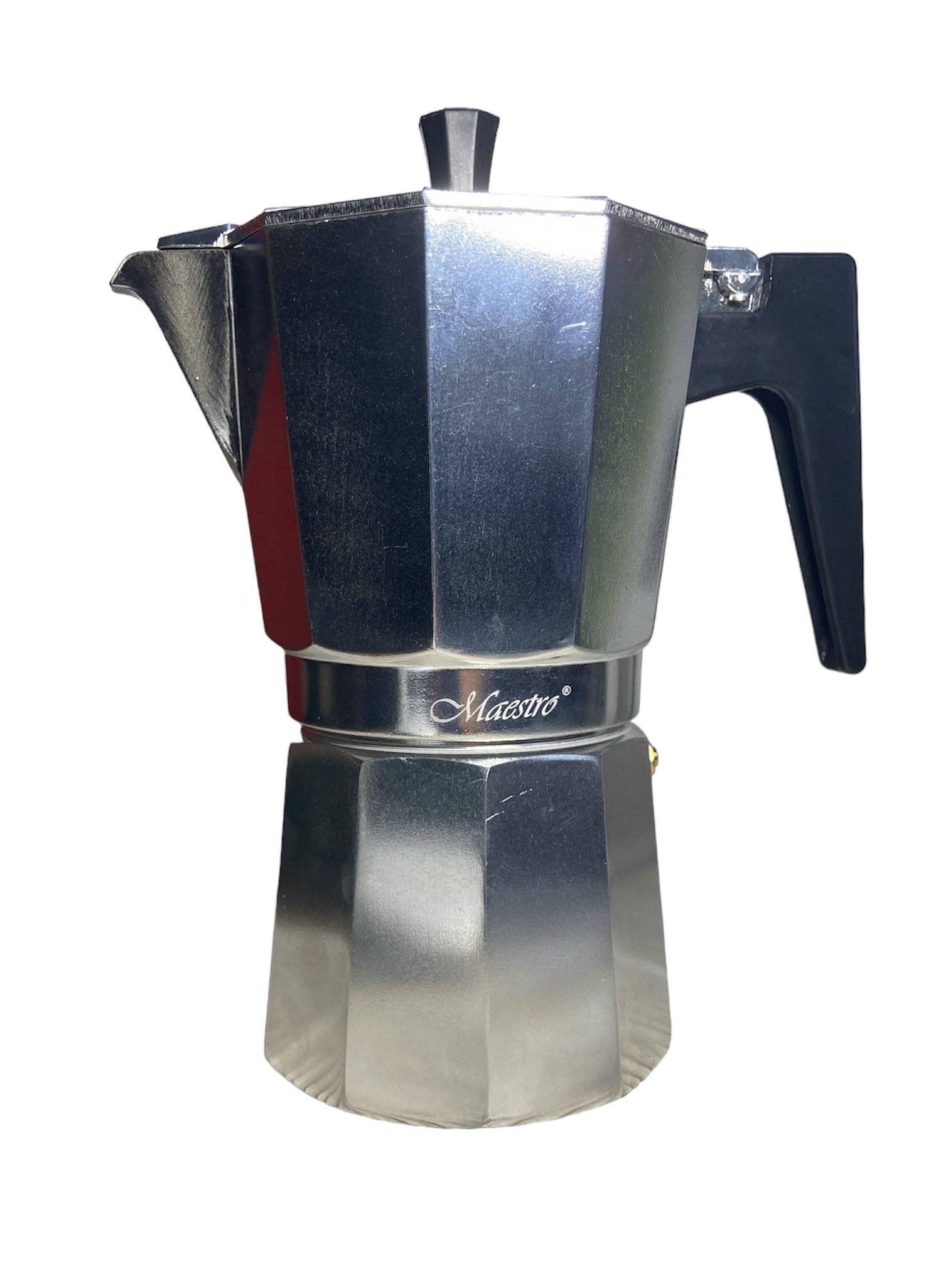 Кофеварка гейзерная Maestro Espresso Moka 1666-9 алюминиевая 450 мл (59396)