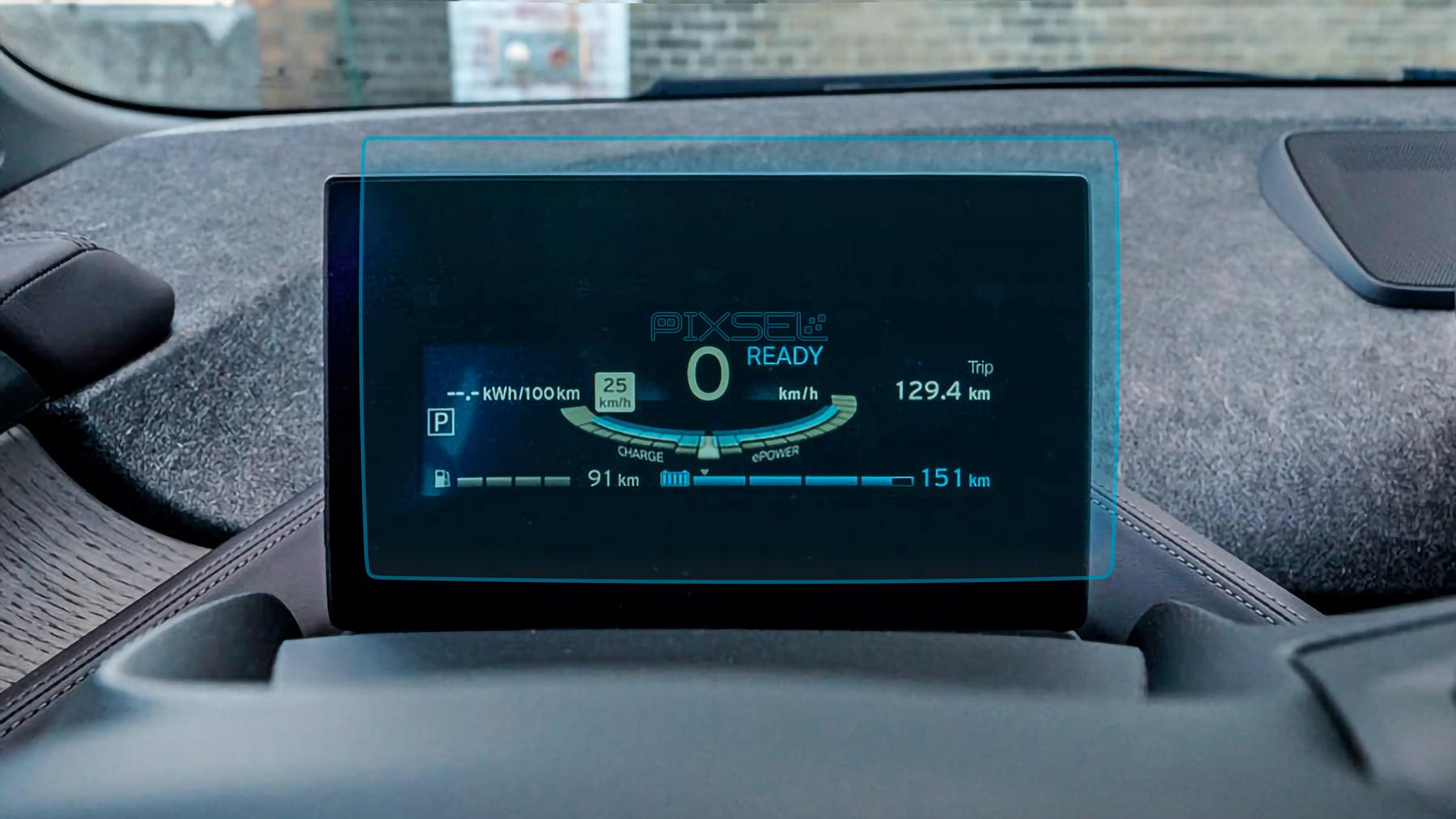 Защитное стекло Pixsel гибридное матовое на панель приборов BMW I3 8,3" 2017-2022 I01