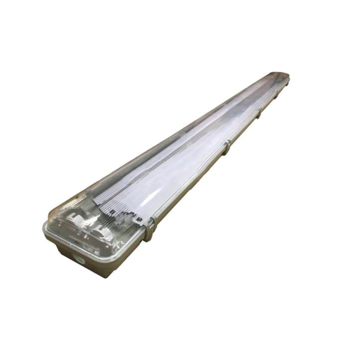 Світильник вологозахищений IP65 36 Вт ДПП 2х36 під 2 LED лампи Т8 1,2 м з відбивачем (23226)