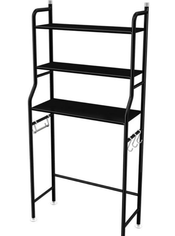 Поличка Laundry Rack TW-106 підлогова над пральною машиною Чорний (2104618746) Поличка Laundry Rack TW-106 підлогова над пральною машиною Чорний (2104618746)