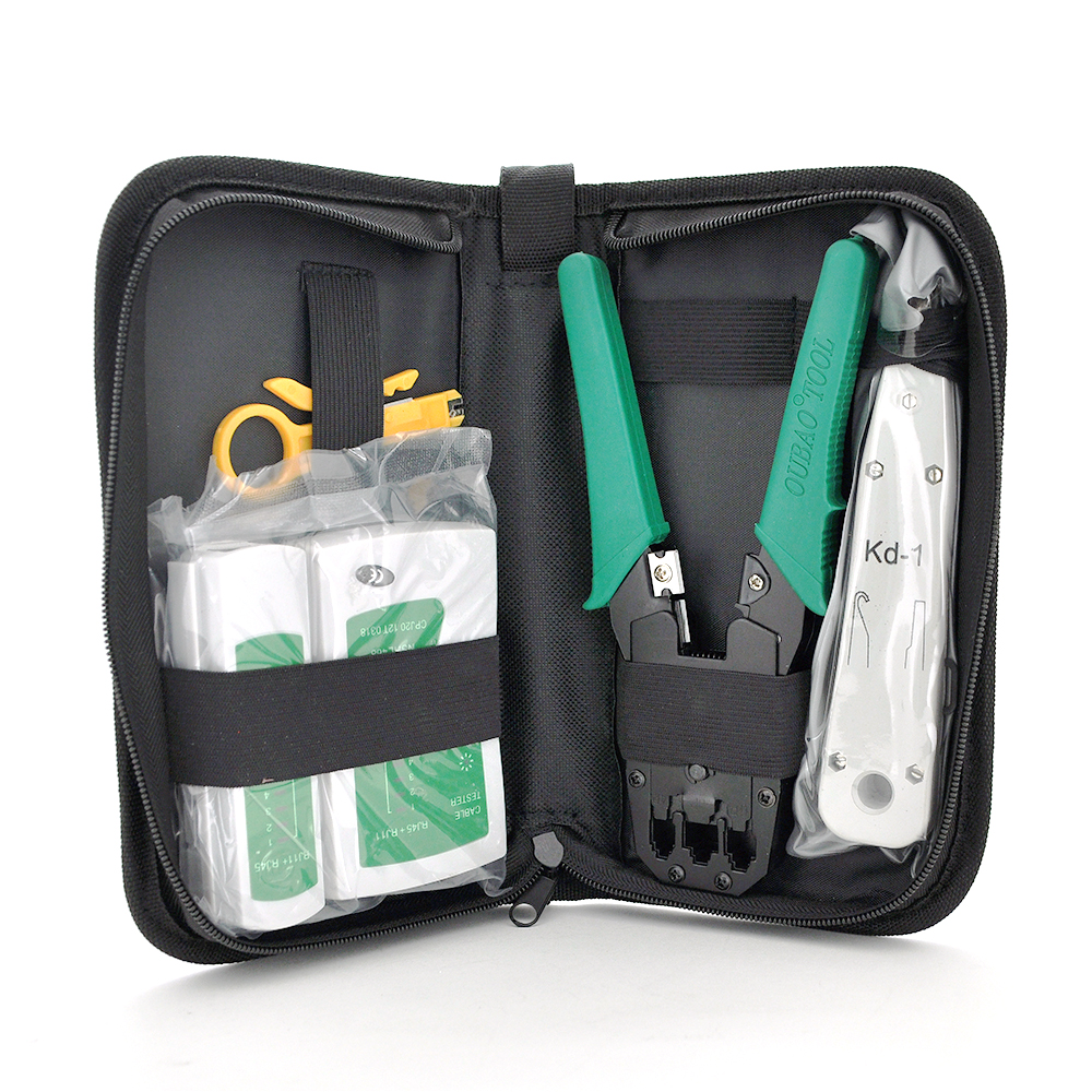 Набор монтажника Merlion B028 HT-315 KD-1 5в1 тестер/стрипер/инструмент для кабеля с сумкой (YUT_V11772)