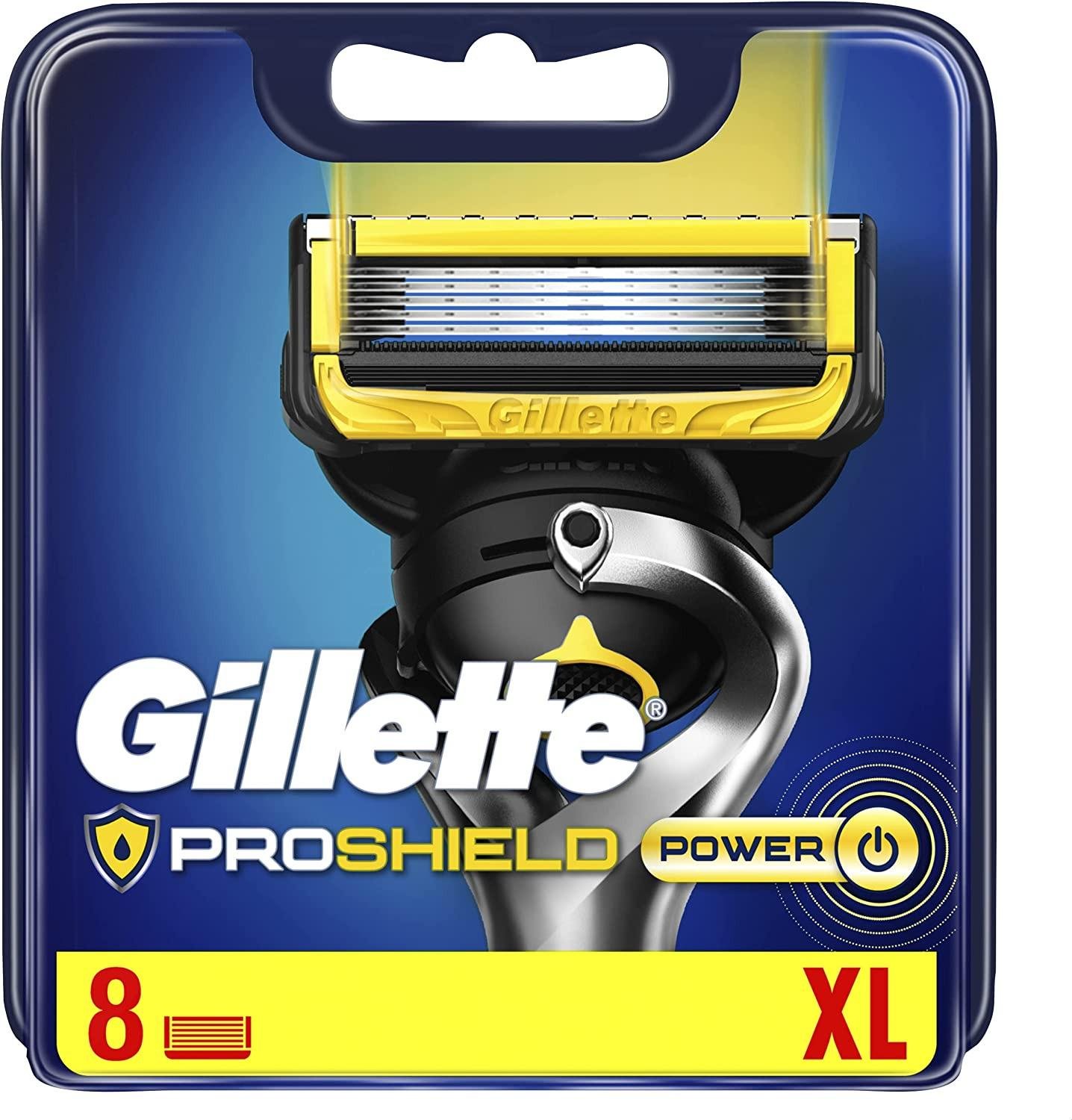 Картриджи сменные для бритья мужские Gillette Fusion Proshield Power 8 шт. (8217946) - фото 1